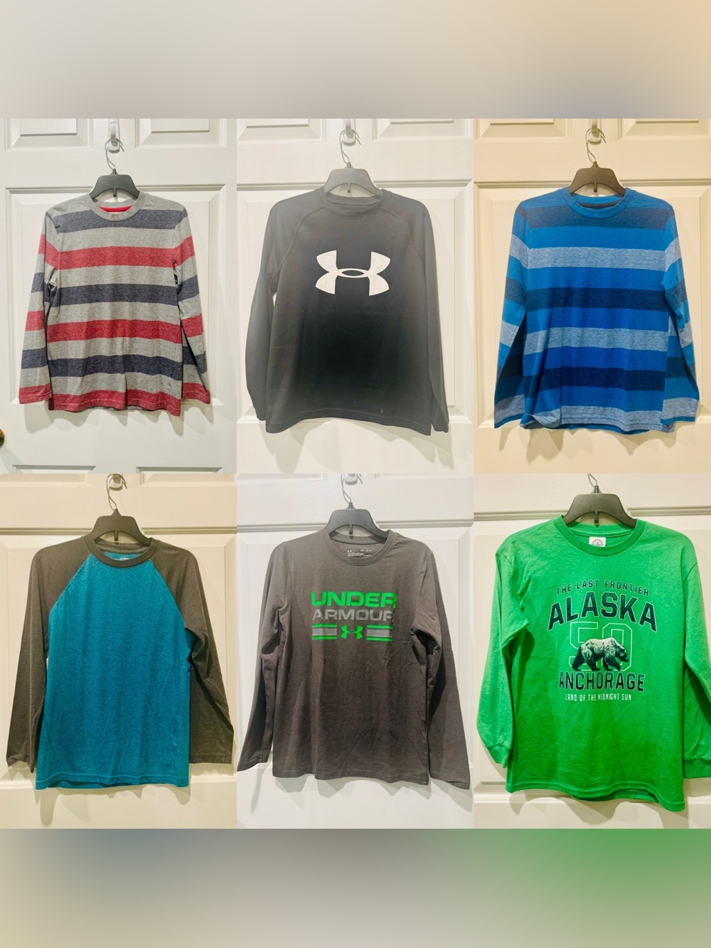 Under Armour/Urban Boys Youth Medium Long Sleeves Shirts - Lot of 6!!!